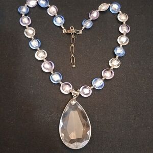 Elegant Blue and Silver Necklace